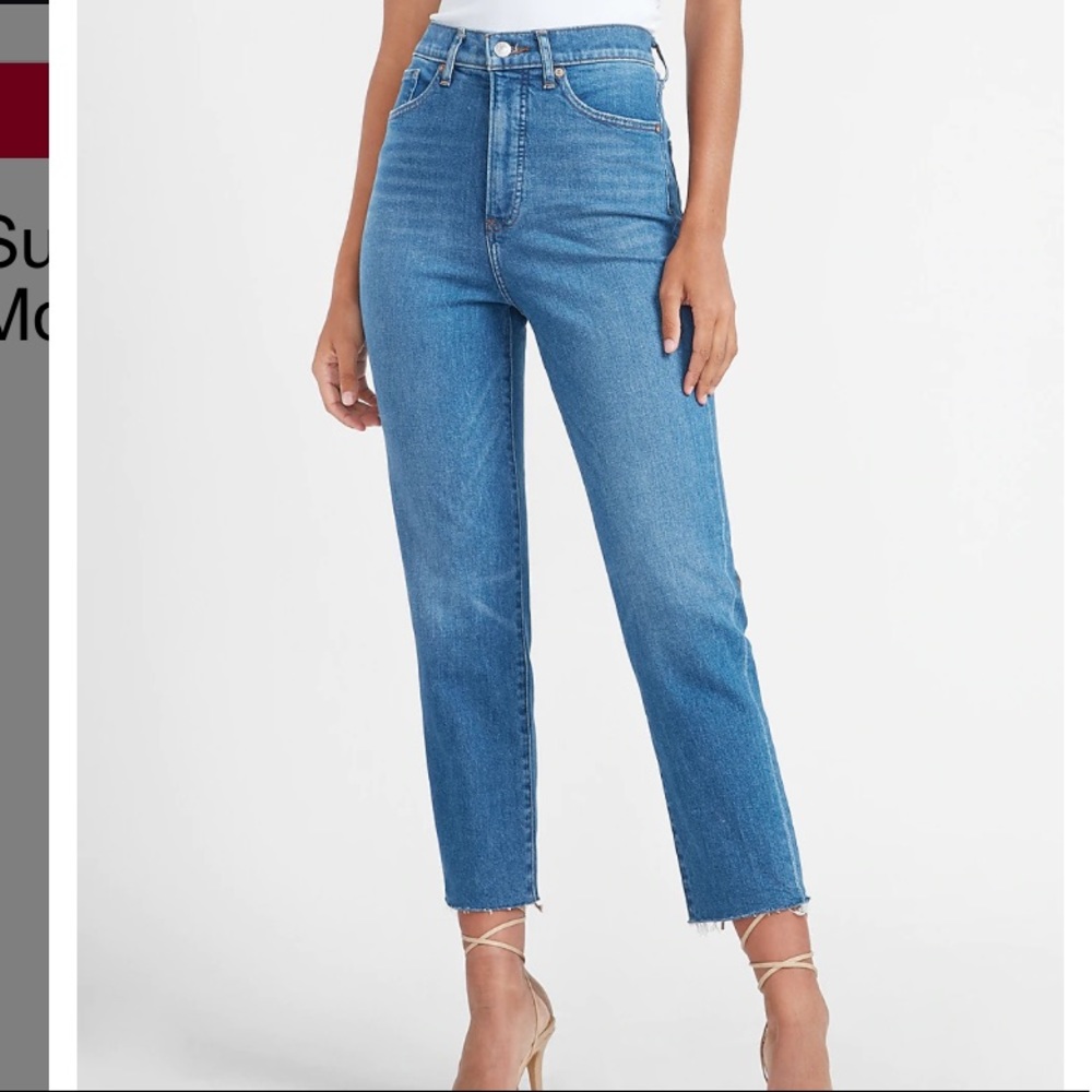 Express high rise mom jeans